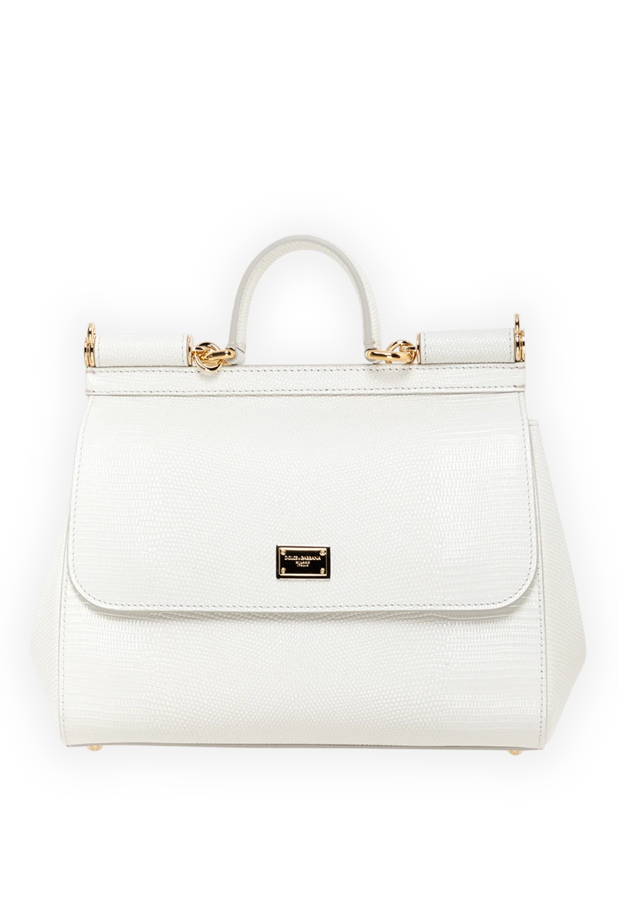 Dolce & Gabbana large sicily calfskin bag white 185508 - photo 1