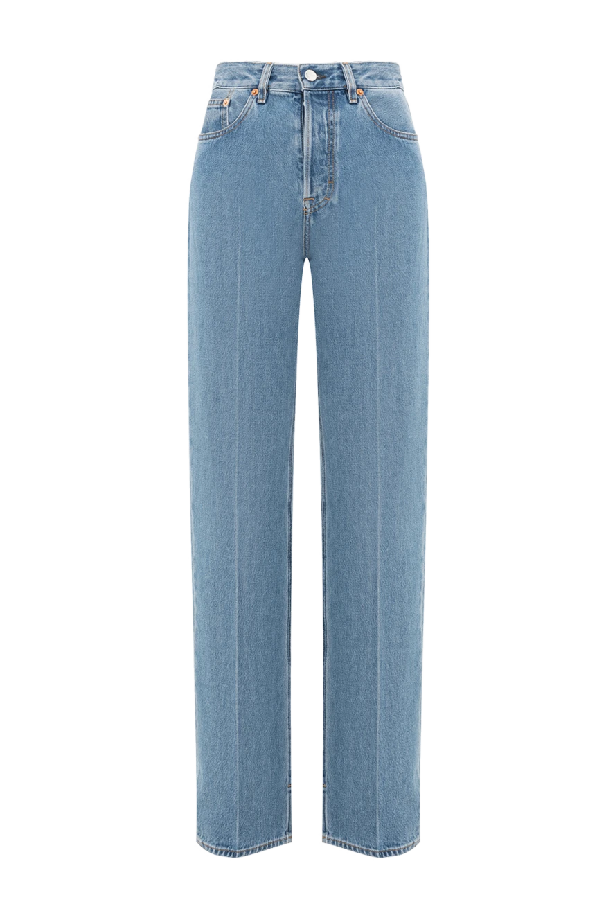 Gucci джинсы женские голубые stonewash 185542 - фото 1