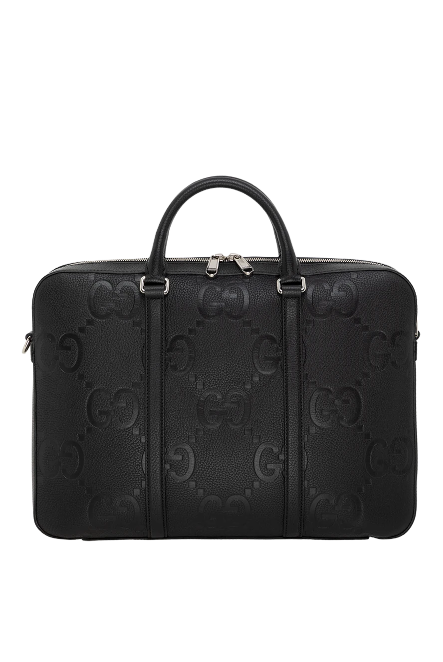 Gucci man briefcase with jumbo pattern gg men's black 185549 - photo 1