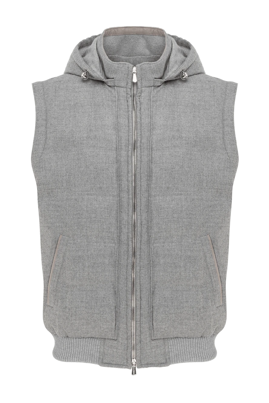 Enrico Mandelli cashmere men's vest gray 185575 - photo 1