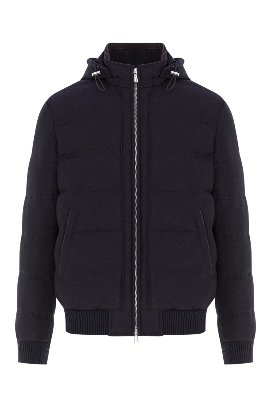 Enrico Mandelli black men's leather belt with logo 185583 - photo 1