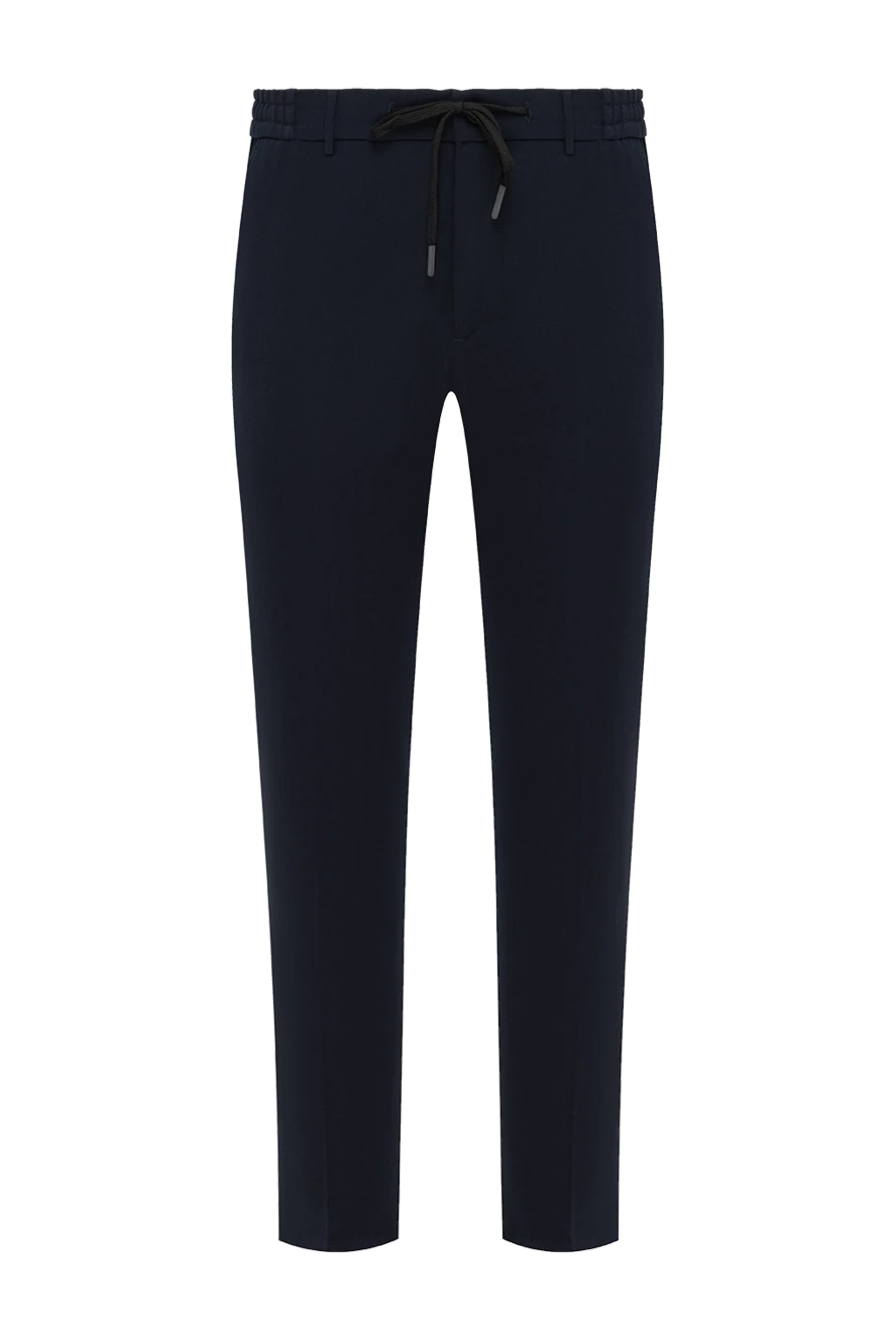 Berwich blue wool and cotton trousers for men 185608 - photo 1