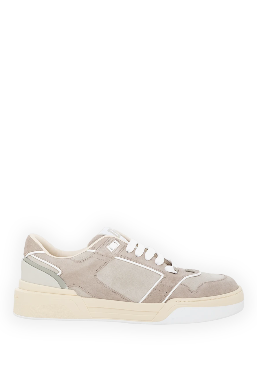 Dolce & Gabbana new roma suede sneakers beige 185940 - photo 1