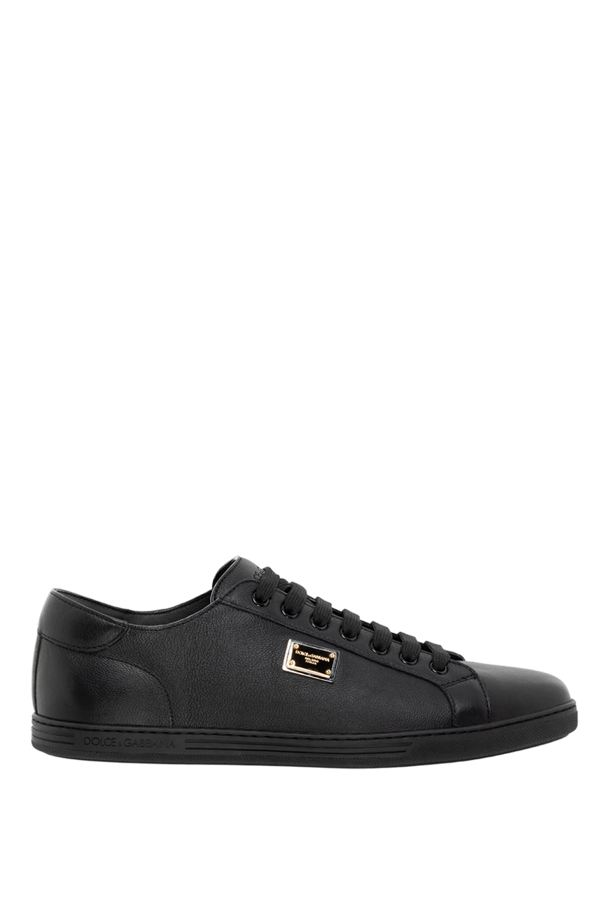 Dolce & Gabbana saint tropez calfskin sneakers black for men 185942 - photo 1