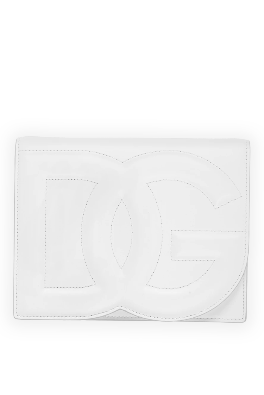 Dolce & Gabbana белая сумка кросс-боди dg logo из телячьей кожи женская 185954 - фото 1