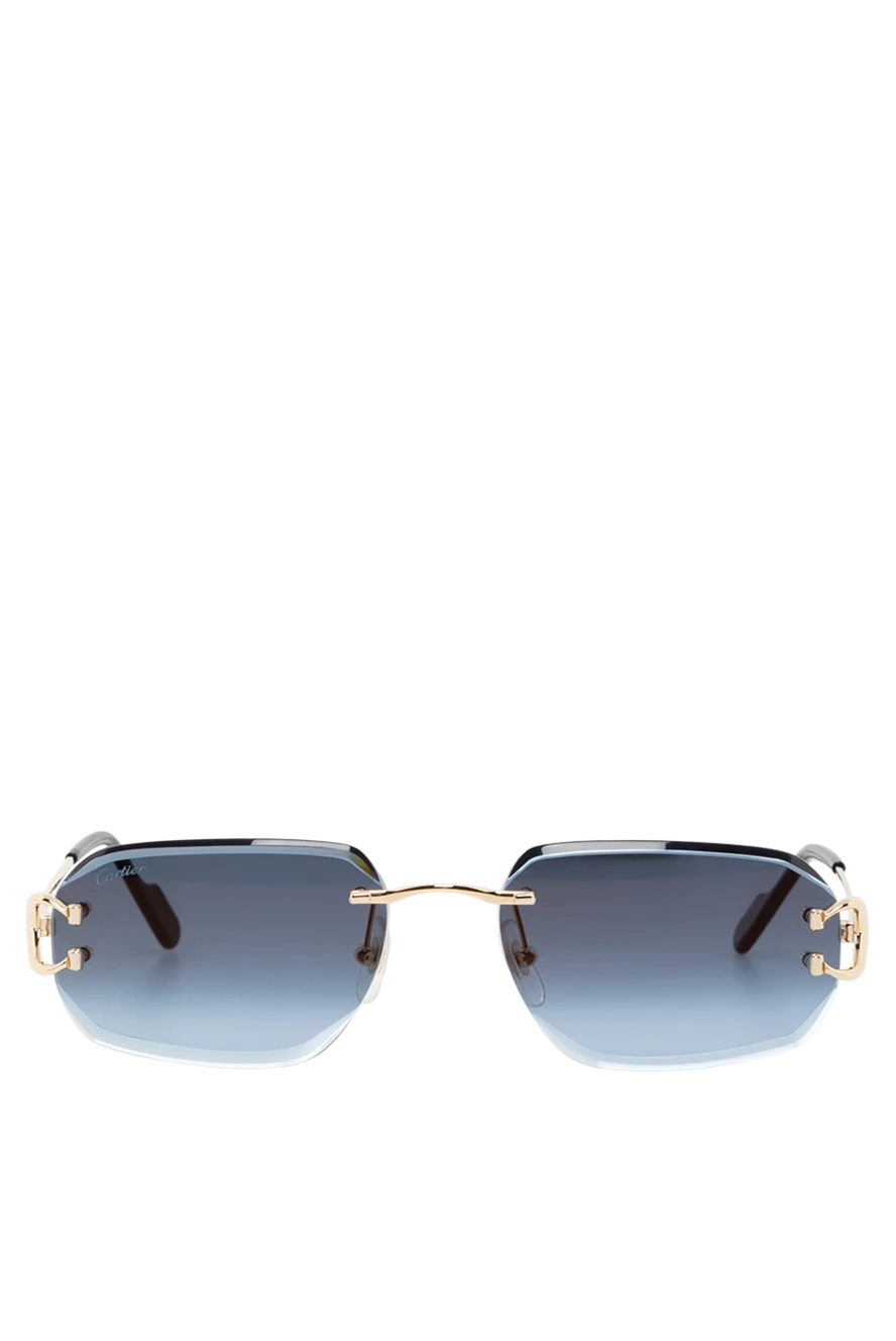 Cartier сонцезахисні окуляри з синім склом чоловічі 186008 - фото 1