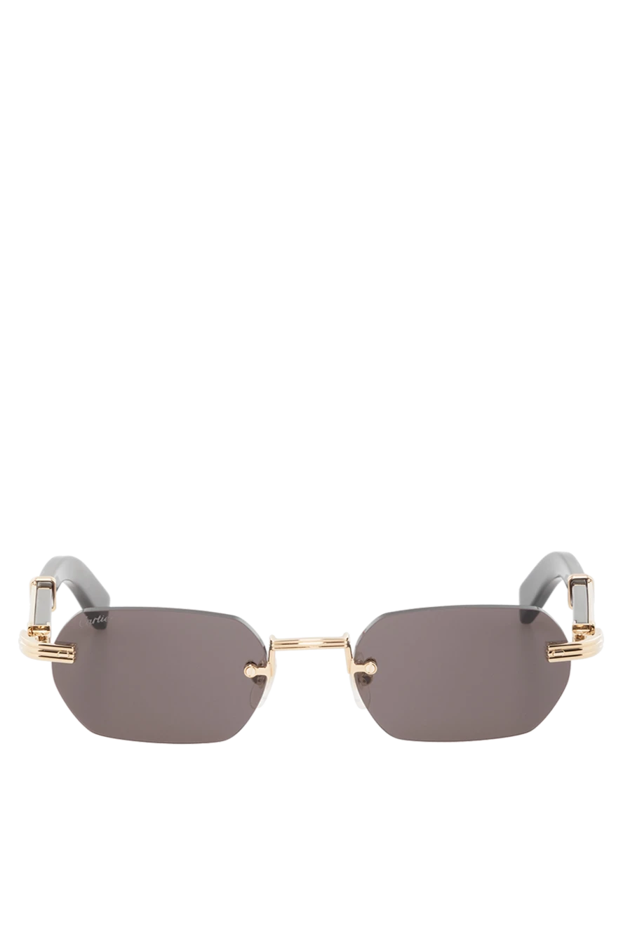 Cartier узкие прямоугольные солнцезащитные очки exception без оправы 186014 - фото 1