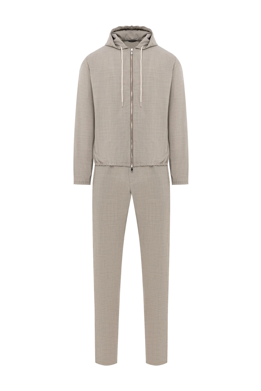 Tombolini прогулочный костюм мужской из шерсти бежевый 186173 - фото 1