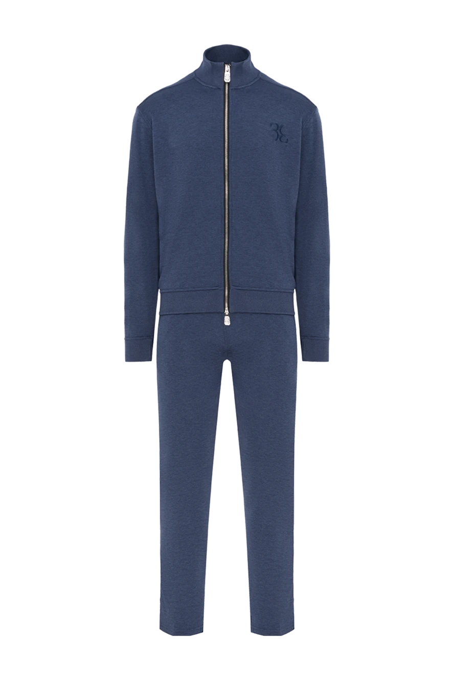 Billionaire спортивний костюм із шовку та бавовни синій чоловічий 186279 - фото 1