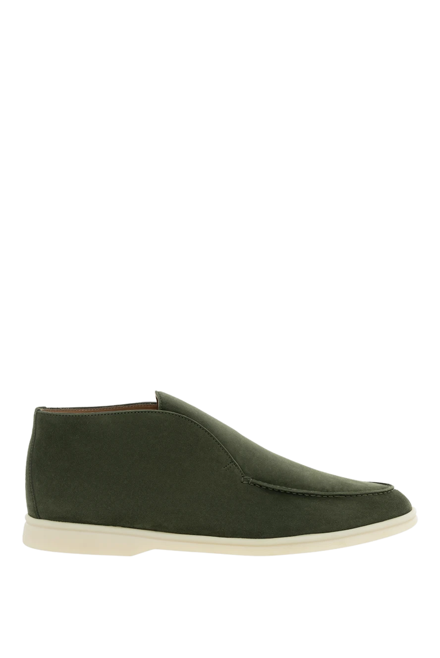 Loro Piana green loafers in suede and nappa calfskin interior 186345 - photo 1