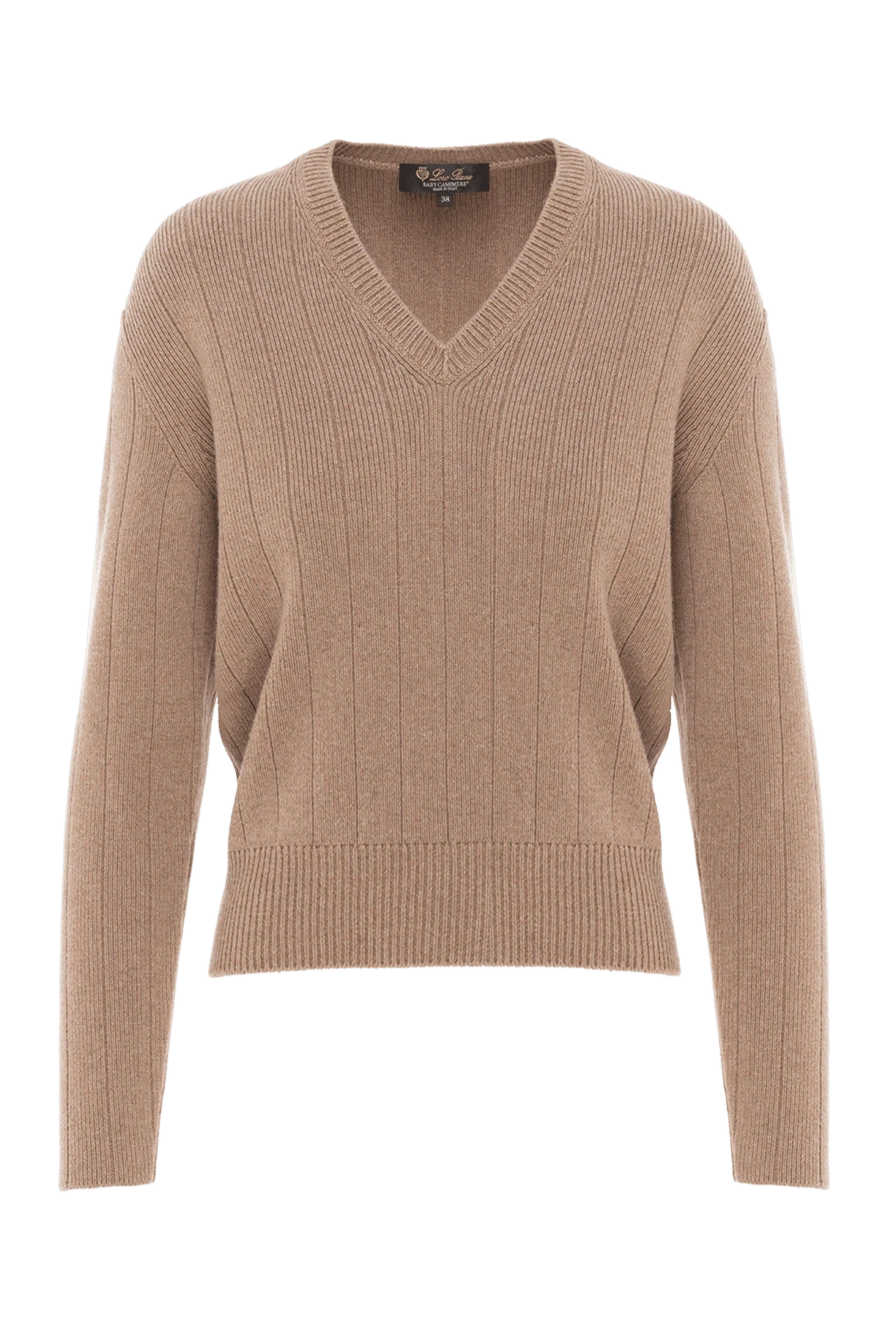 Loro Piana джемпер cervatto кашемировый с v-образным вырезом 186368 - фото 1