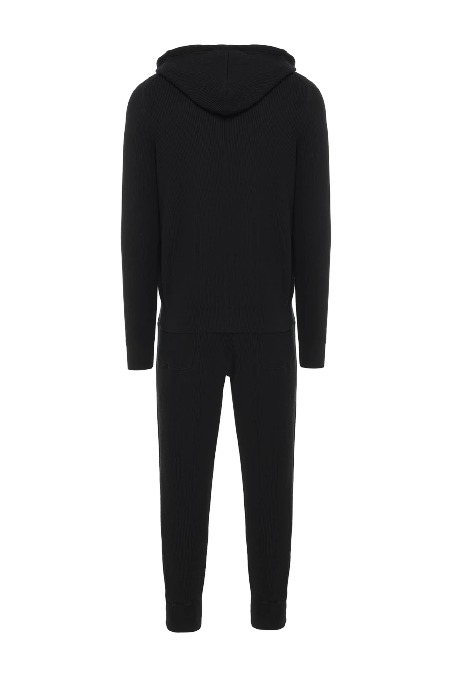 Brunello Cucinelli черный спортивный костюм с капюшоном в рубчик 186822 - фото 1