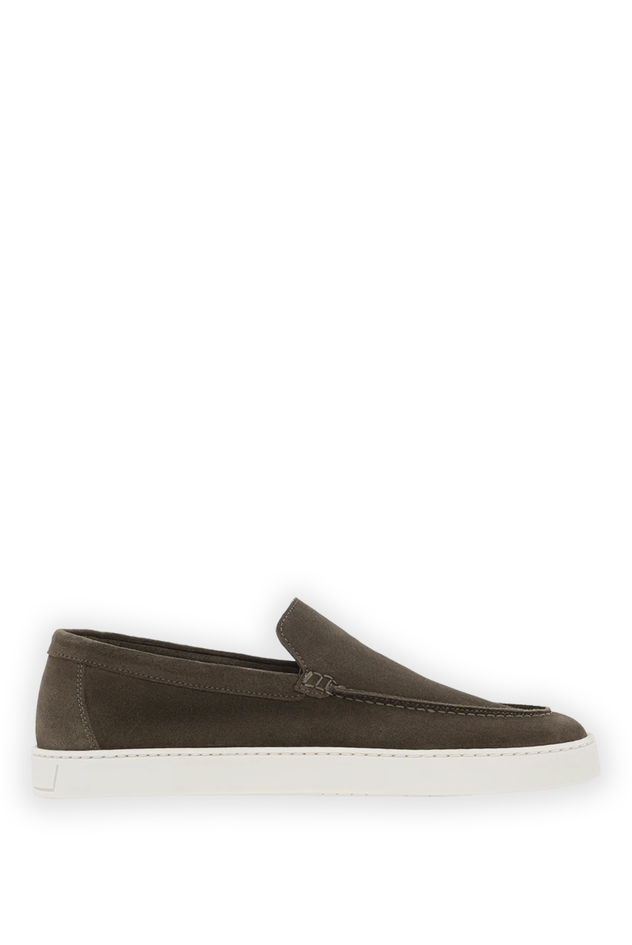 Barrett мужские коричневые лоферы из замши 186924 - фото 1