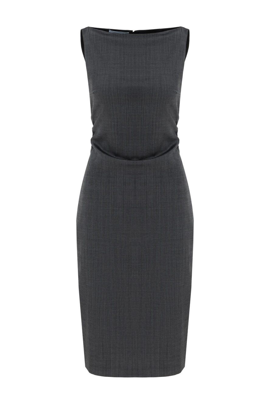 Prada платье из эластичного мохерового хлопка 186984 - фото 1