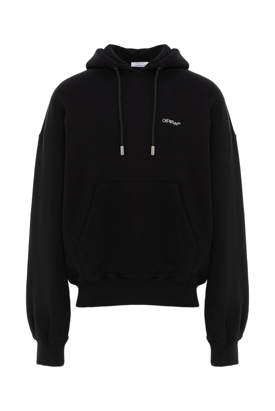Off-White худі з капюшоном з бавовни з 3d-логотипом та зав'язками 187240 - фото 1