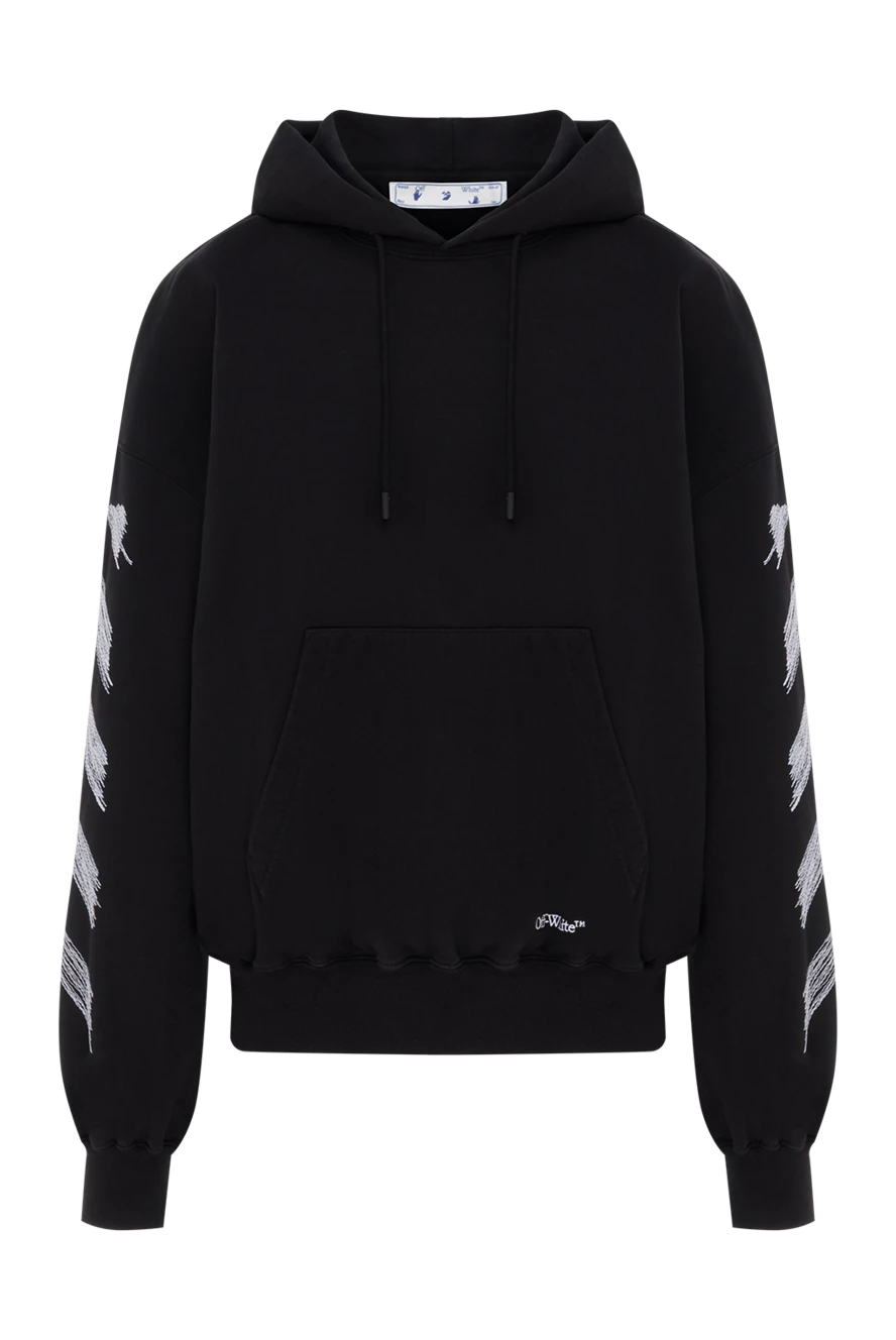 Off-White худі з капюшоном та зав'язками на шнурку з логотипом scribble diag 187247 - фото 1