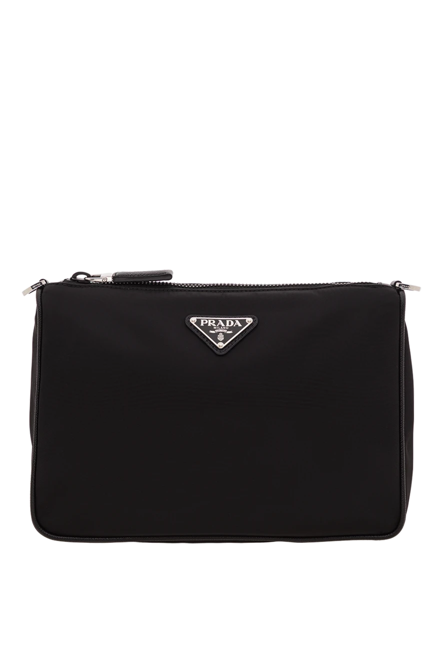 Prada cумка-мессенджер re-nylon с эмалевым треугольным логотипом 187287 - фото 1