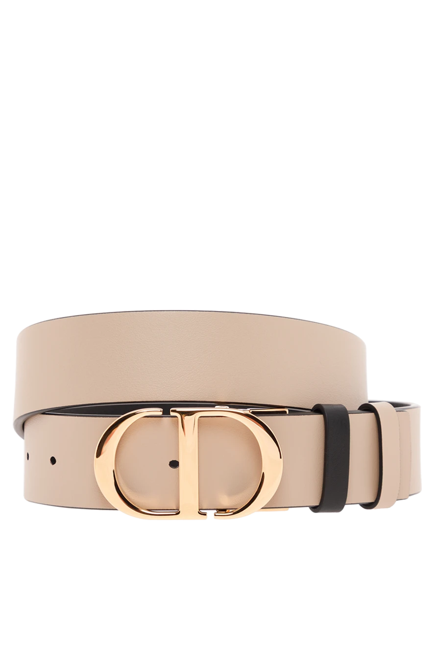 Dior двосторонній ремінь 30 монтень із гладкої телячої шкіри 187326 - фото 1