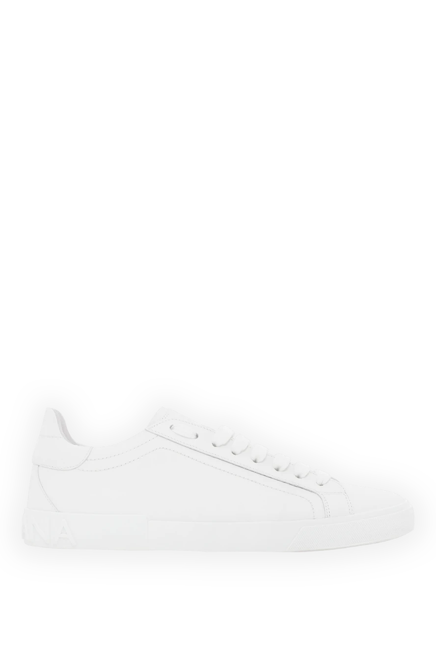 Dolce & Gabbana portfino vintage white leather sneakers for men 187364 - photo 1