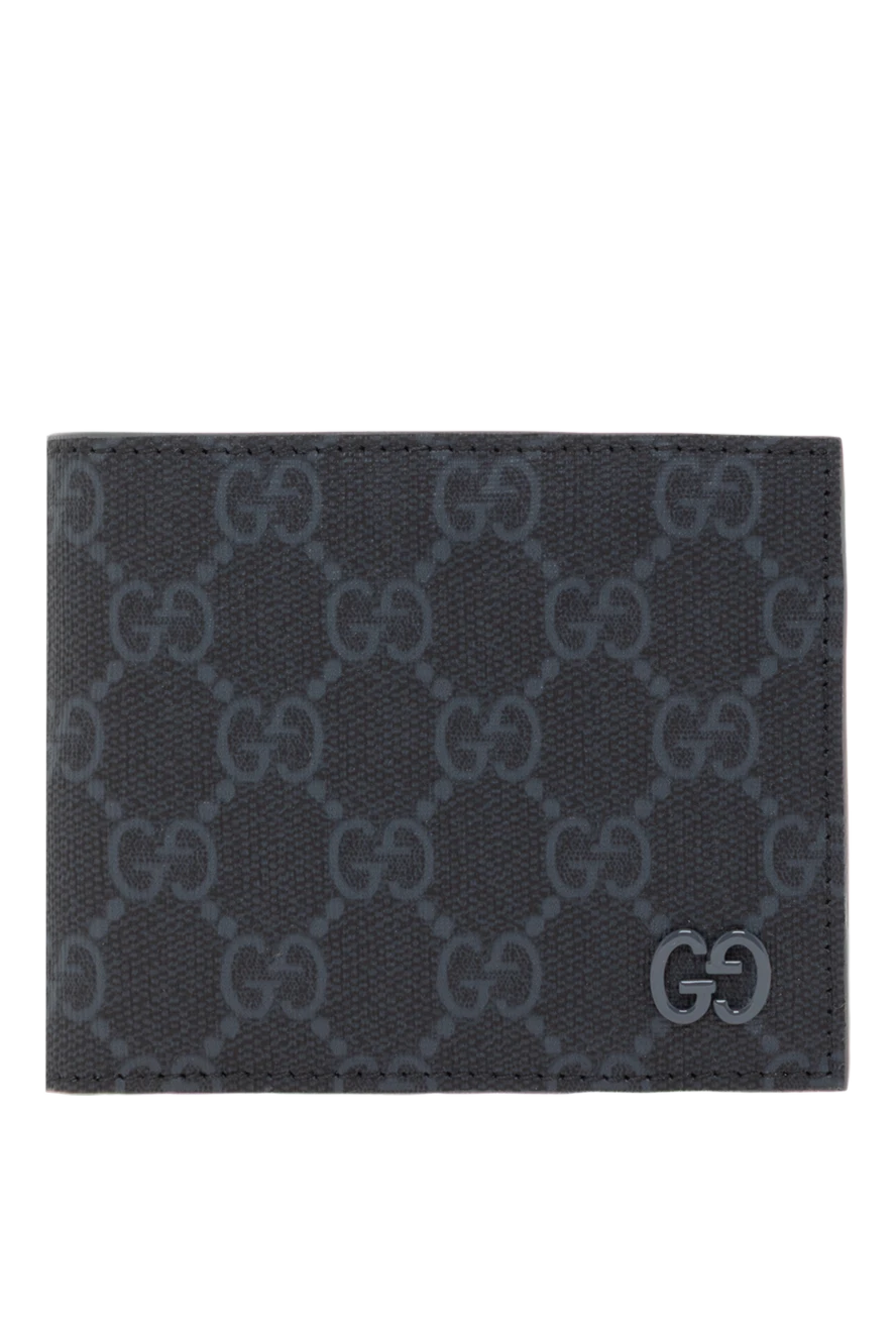 Gucci кошелек в одно сложение с серой внутренней частью 187466 - фото 1
