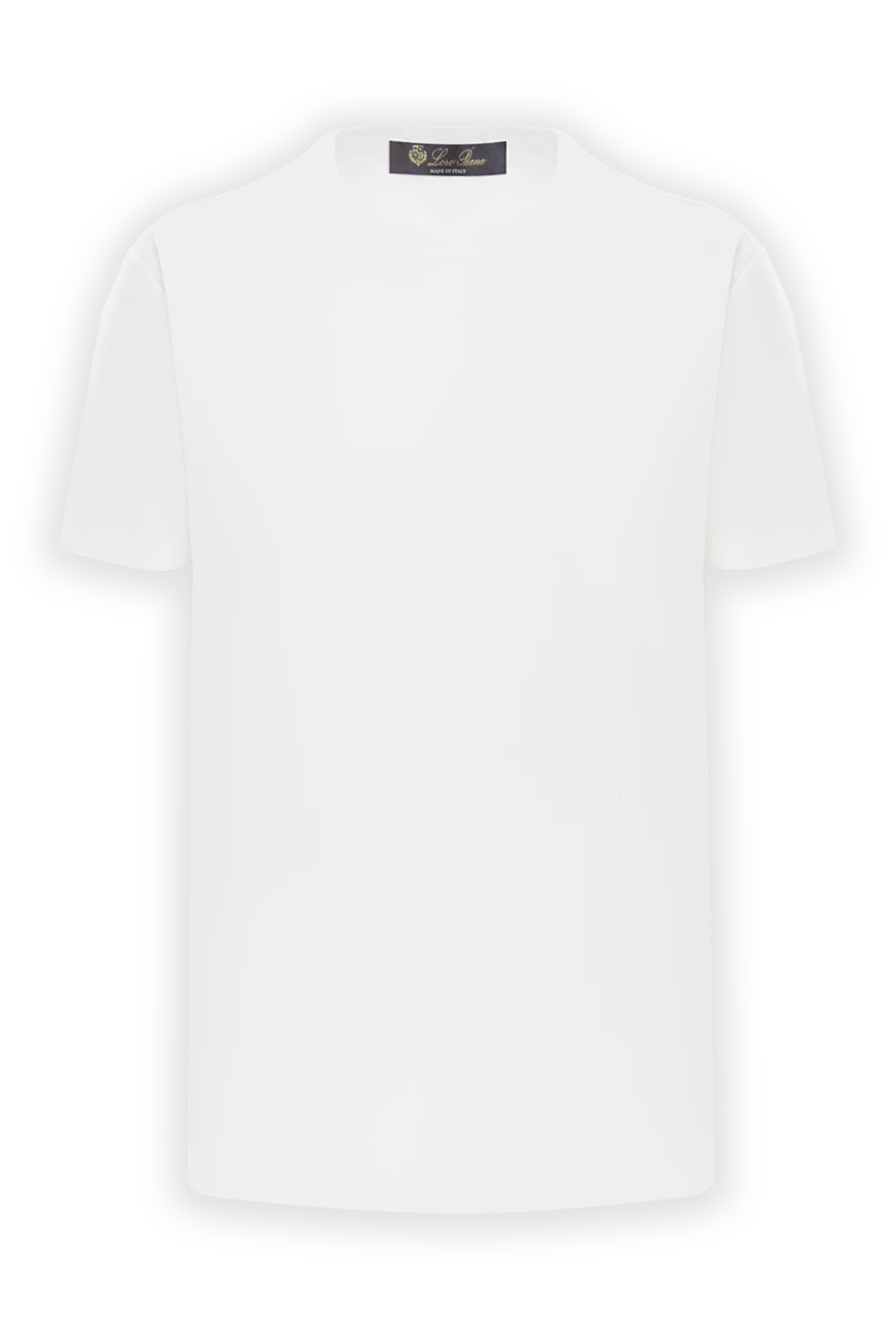 Loro Piana футболка my-t из чистого хлопкового джерси белая 187506 - фото 1