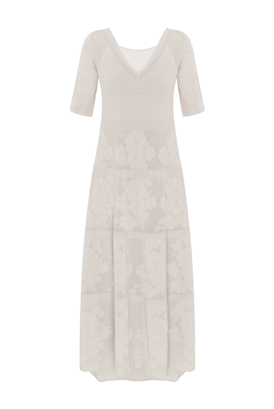 D.Exterior кружевное макси- платье с цветочным узором бежевое 187779 - фото 1