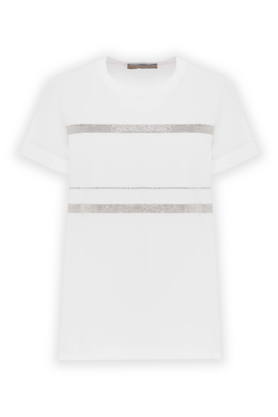 D.Exterior футболка з оздобленням monili біла жіноча 187782 - фото 1