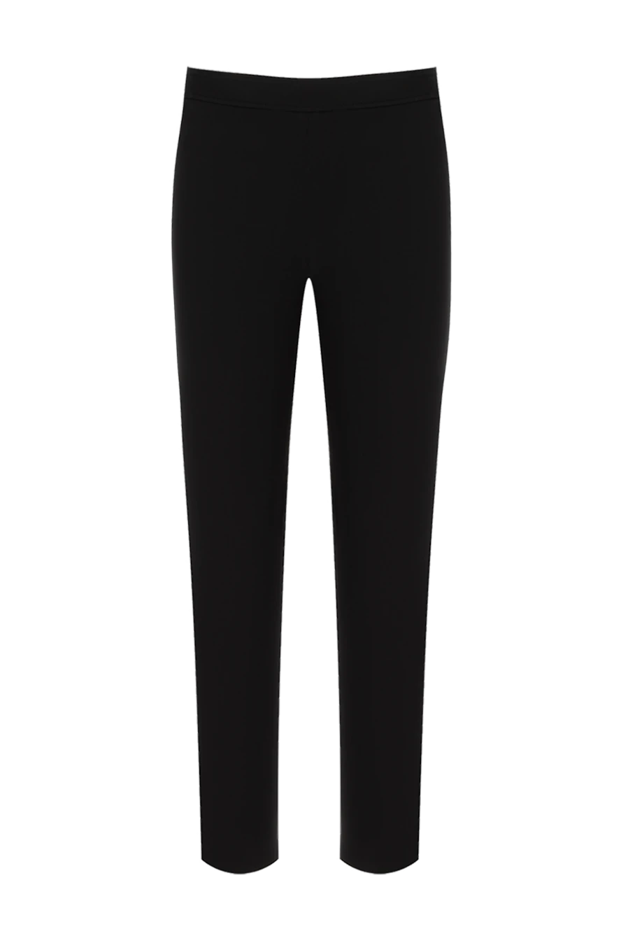 Brunello Cucinelli укороченные брюки черные женские из вискозы 187820 - фото 1