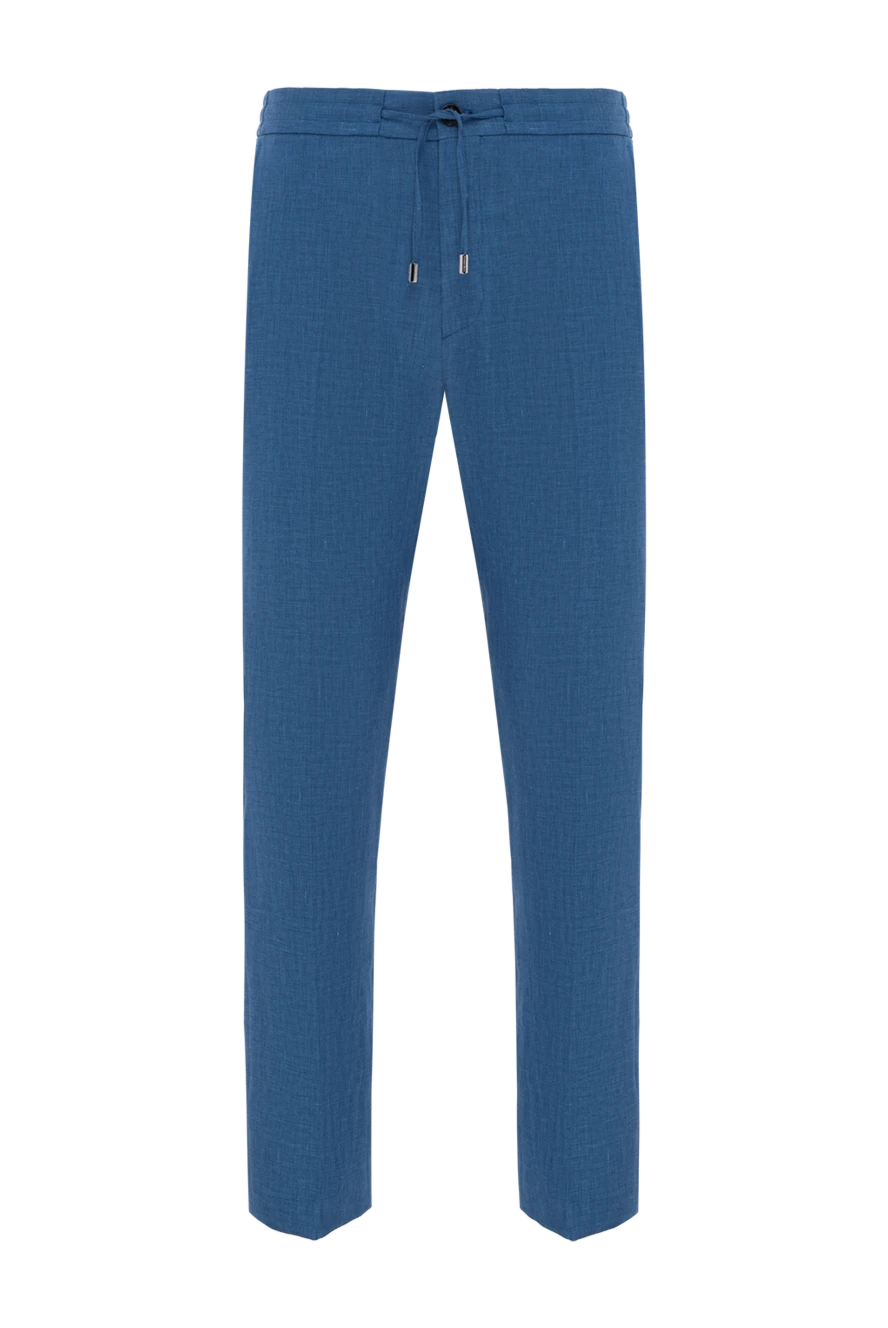 Stefano Ricci trousers made of a mixture of natural wool and linen, blue 187861 - photo 1