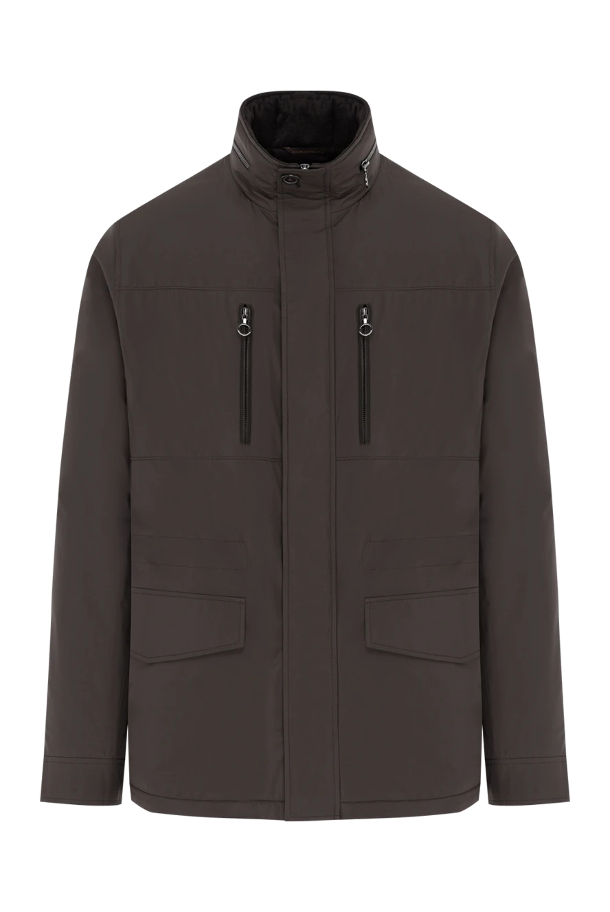 Seraphin куртка з нейлону коричнева чоловіча з прихованим капюшоном 187917 - фото 1