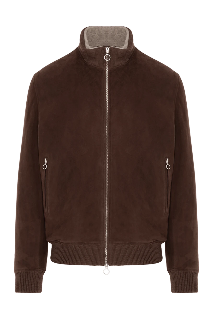 Seraphin замшева куртка на хутрі коричнева чоловіча 187918 - фото 1