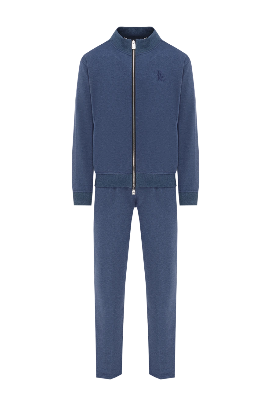 Billionaire мінімалістичний костюм синього кольору із застібкою на блискавку 188026 - фото 1