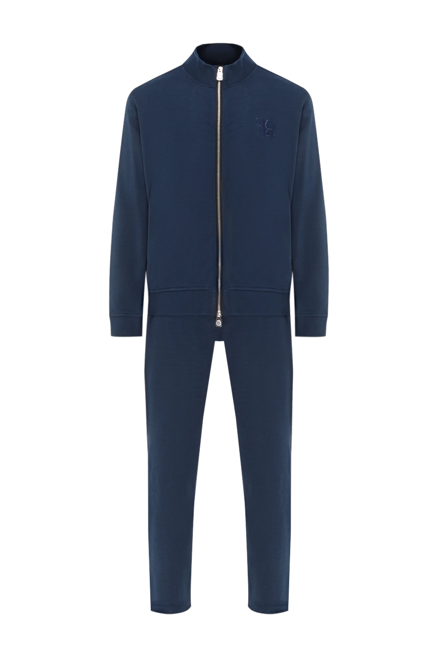 Billionaire темно синий костюм из мягкого хлопка с капюшоном и застёжкой на молнию 188028 - фото 1