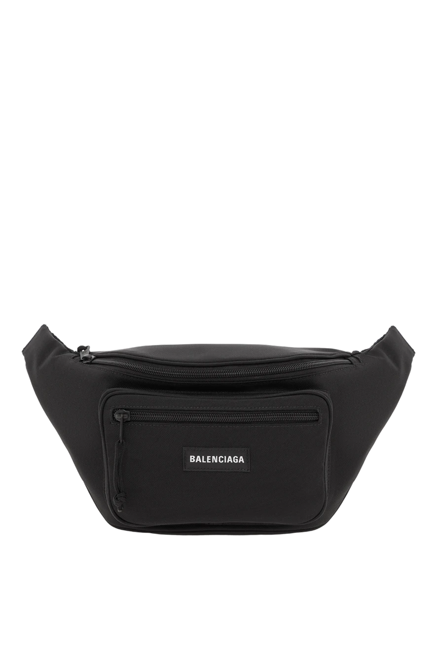 Balenciaga мужская поясная сумка explorer черного цвета 188134 - фото 1