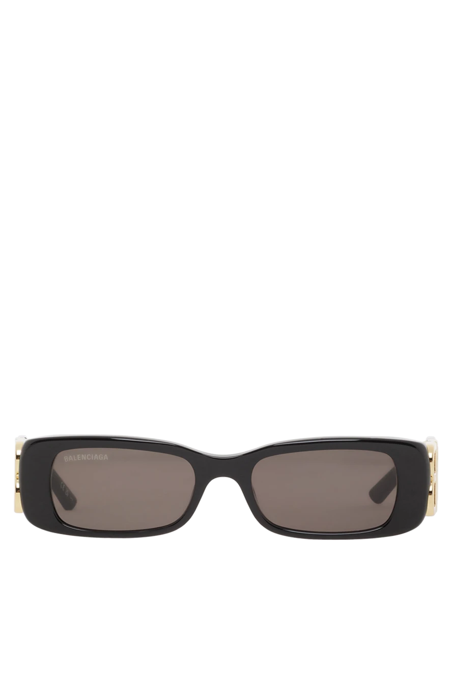 Balenciaga женские солнцезащитные очки dynasty rectangle черного цвета 188141 - фото 1