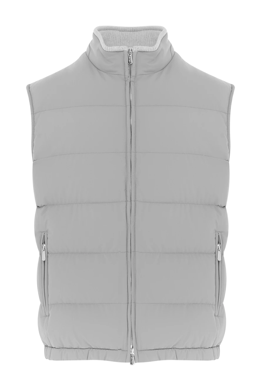 Enrico Mandelli men's gray down vest with zipper 188254 - photo 1