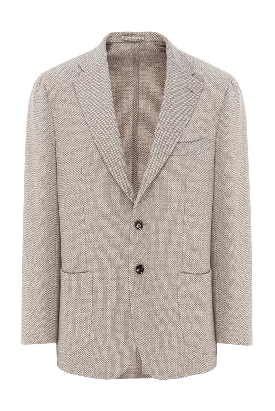 Enrico Mandelli single-breasted jacket made of soft cashmere in light beige 188259 - photo 1
