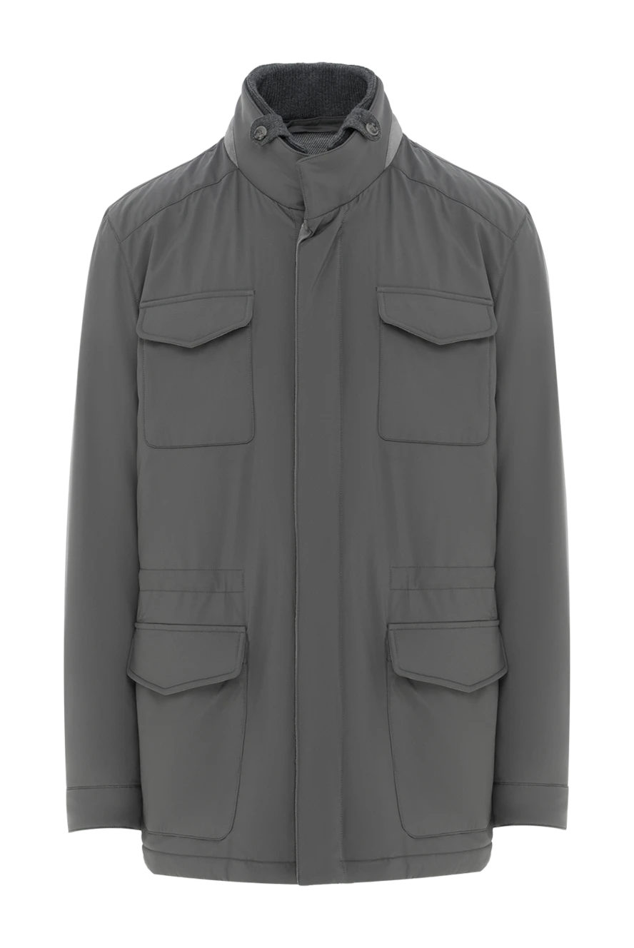 Enrico Mandelli куртка чоловіча в стилі танкер зеленого кольору 188271 - фото 1