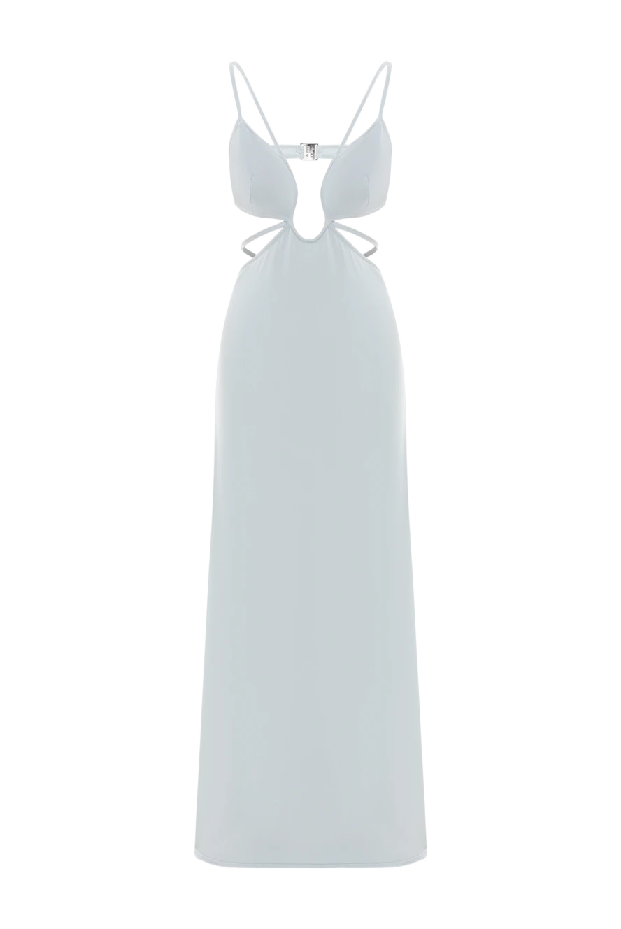 Moeva трикотажна сукня calla dress до щиколотки з вирізами та акцентами на бретелях сіра 188958 - фото 1