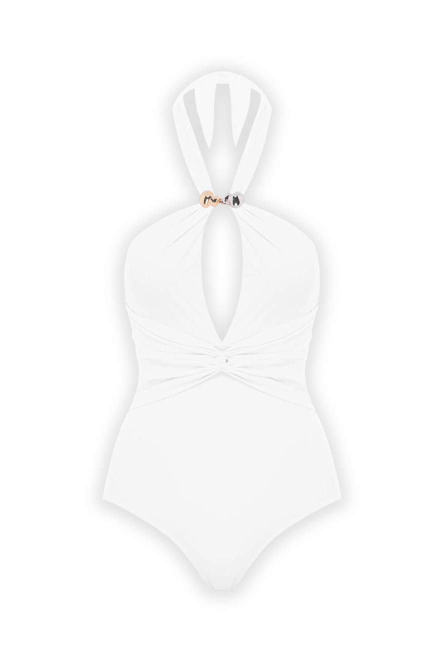 Moeva цілісний купальник sandro білий 188960 - фото 1