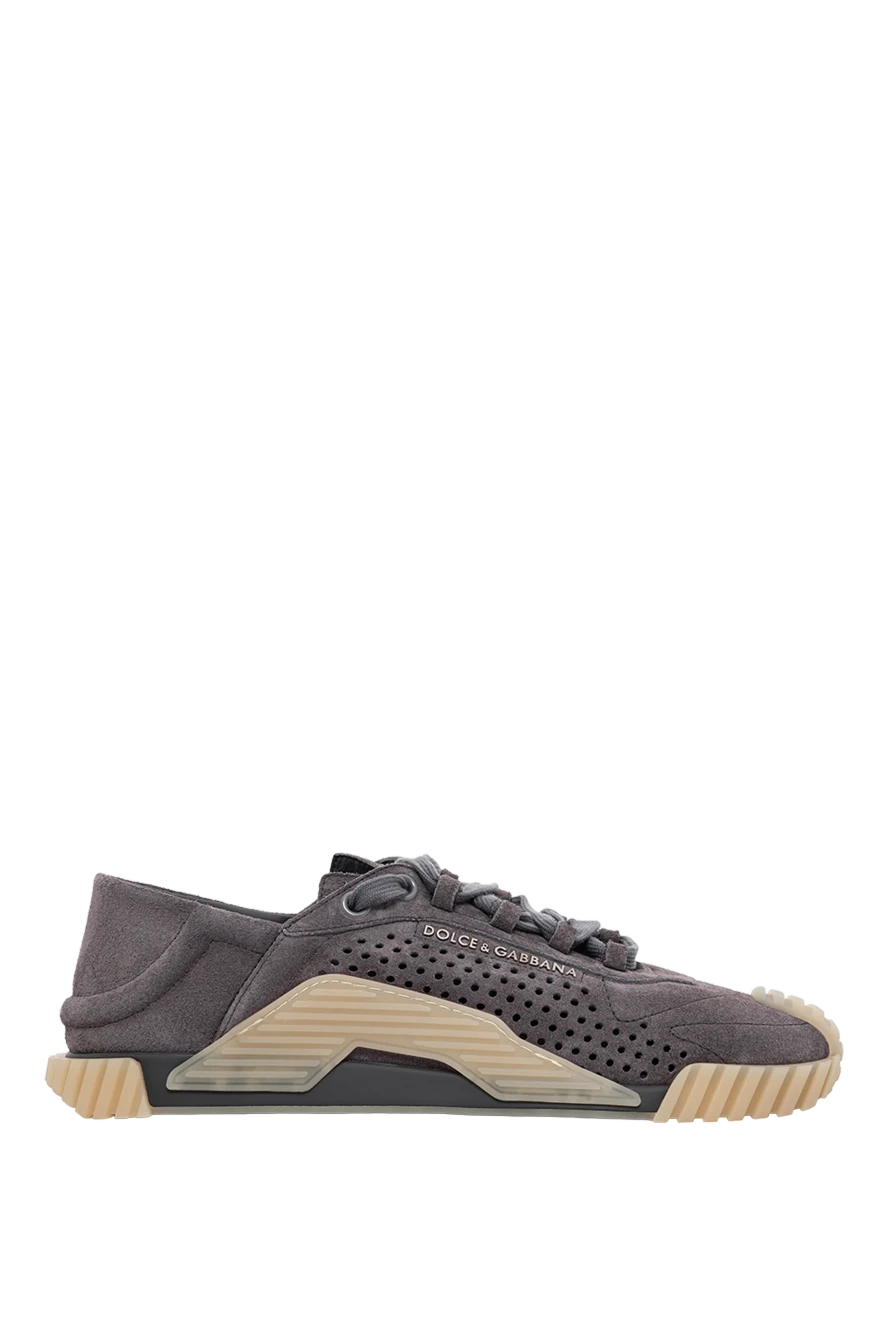 Dolce & Gabbana ns1 slip-on sneakers in suede calfskin with perforations and appliques 188983 - photo 1