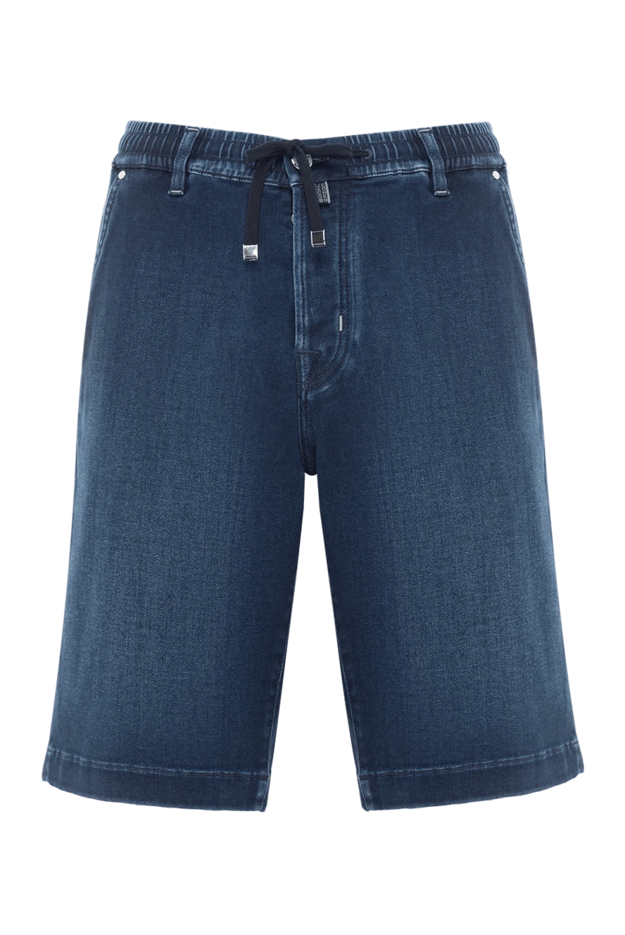 Jacob Cohen шорти темно-сині зі стрейч-котону з джинсовою посадкою 189034 - фото 1