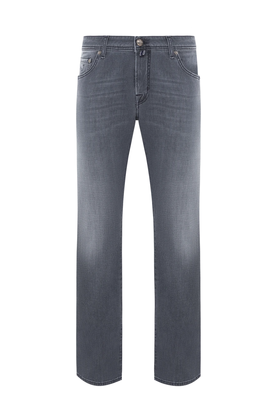 Jacob Cohen men's grey stretch cotton distressed jeans 189046 - photo 1