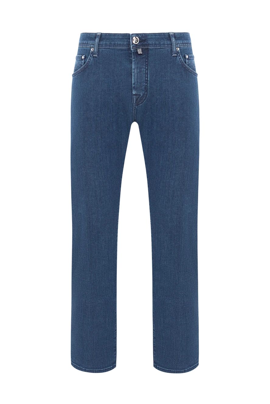 Jacob Cohen blue men's cotton jeans with five pockets 189059 - photo 1