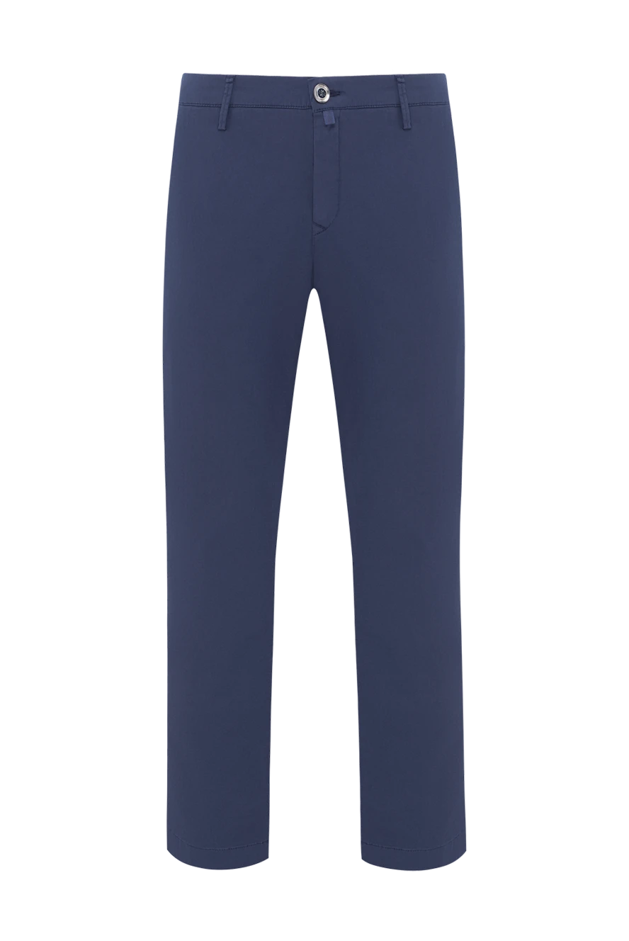 Jacob Cohen men's blue stretch cotton lyocell trousers 189074 - photo 1