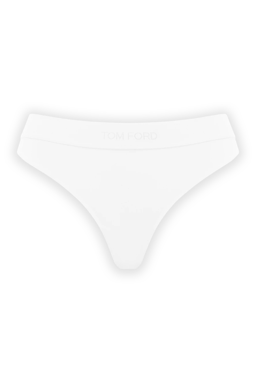 Tom Ford branded modal thong with logo white 189104 - photo 1