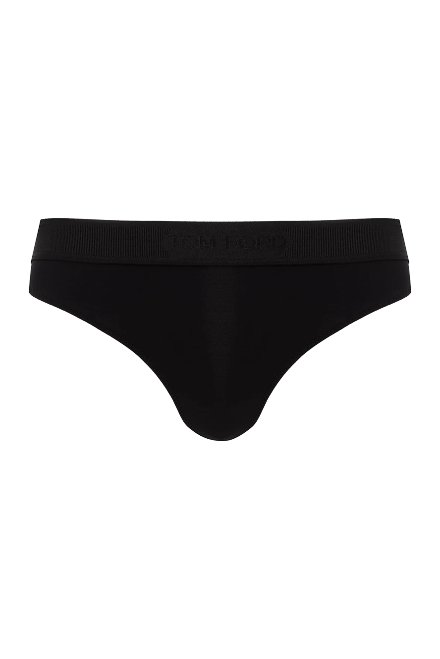 Tom Ford branded modal thong with logo black 189105 - photo 1