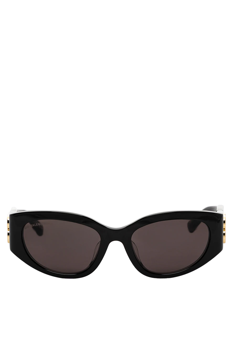 Balenciaga женские солнцезащитные очки bossy round af с золотистым логотипом 189324 - фото 1