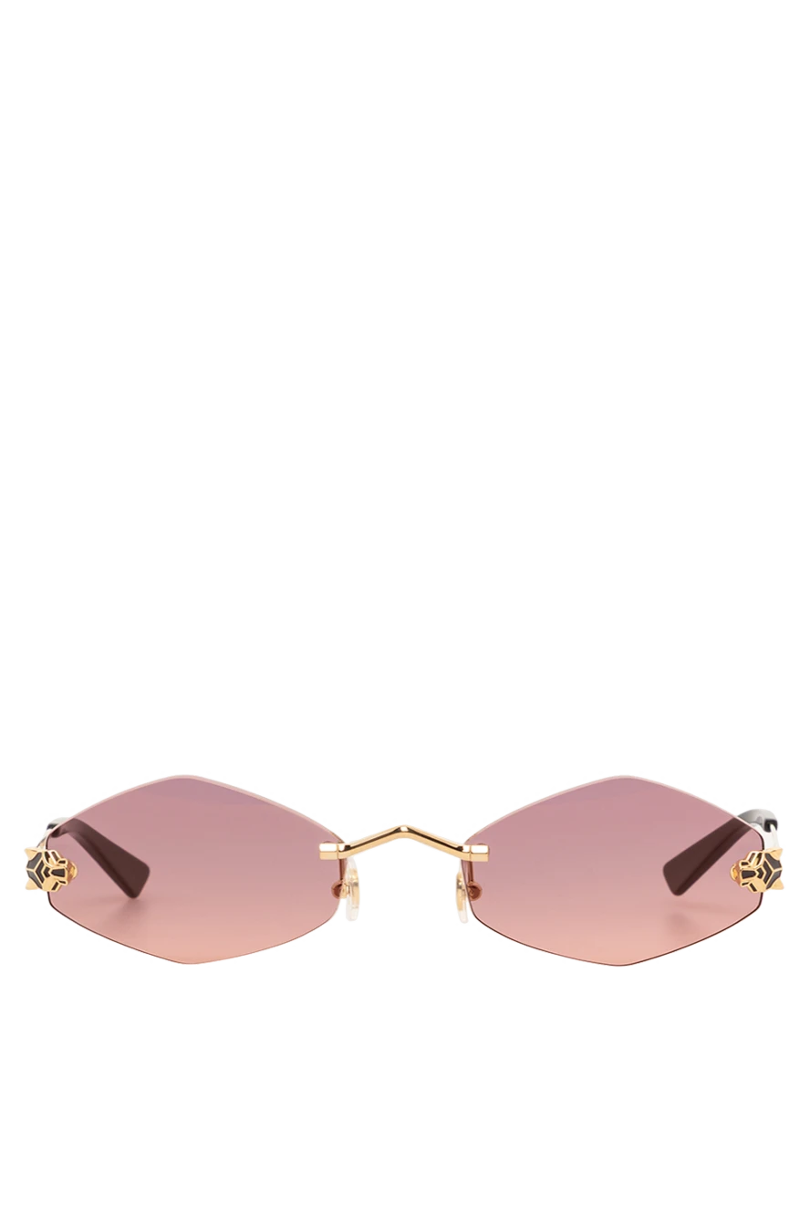 Cartier геометричні окуляри для захисту від сонця без оправи panthere фіолетові жіночі 189424 - фото 1