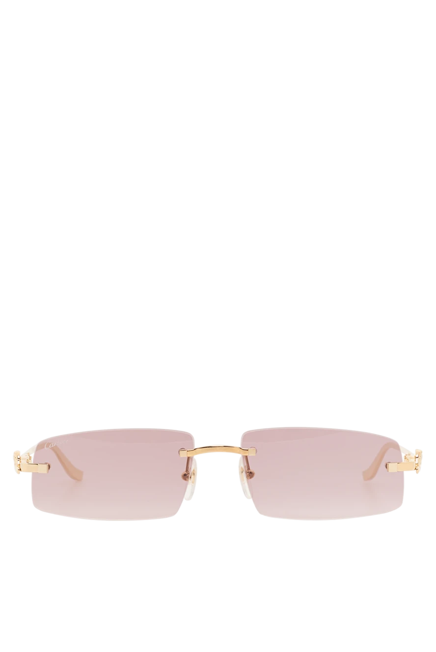 Cartier окуляри для захисту від сонця panthere без оправи з металу 189430 - фото 1